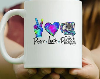 Sterile Processing Tech Mug: Peace Love Processing Ceramic Coffee Cup