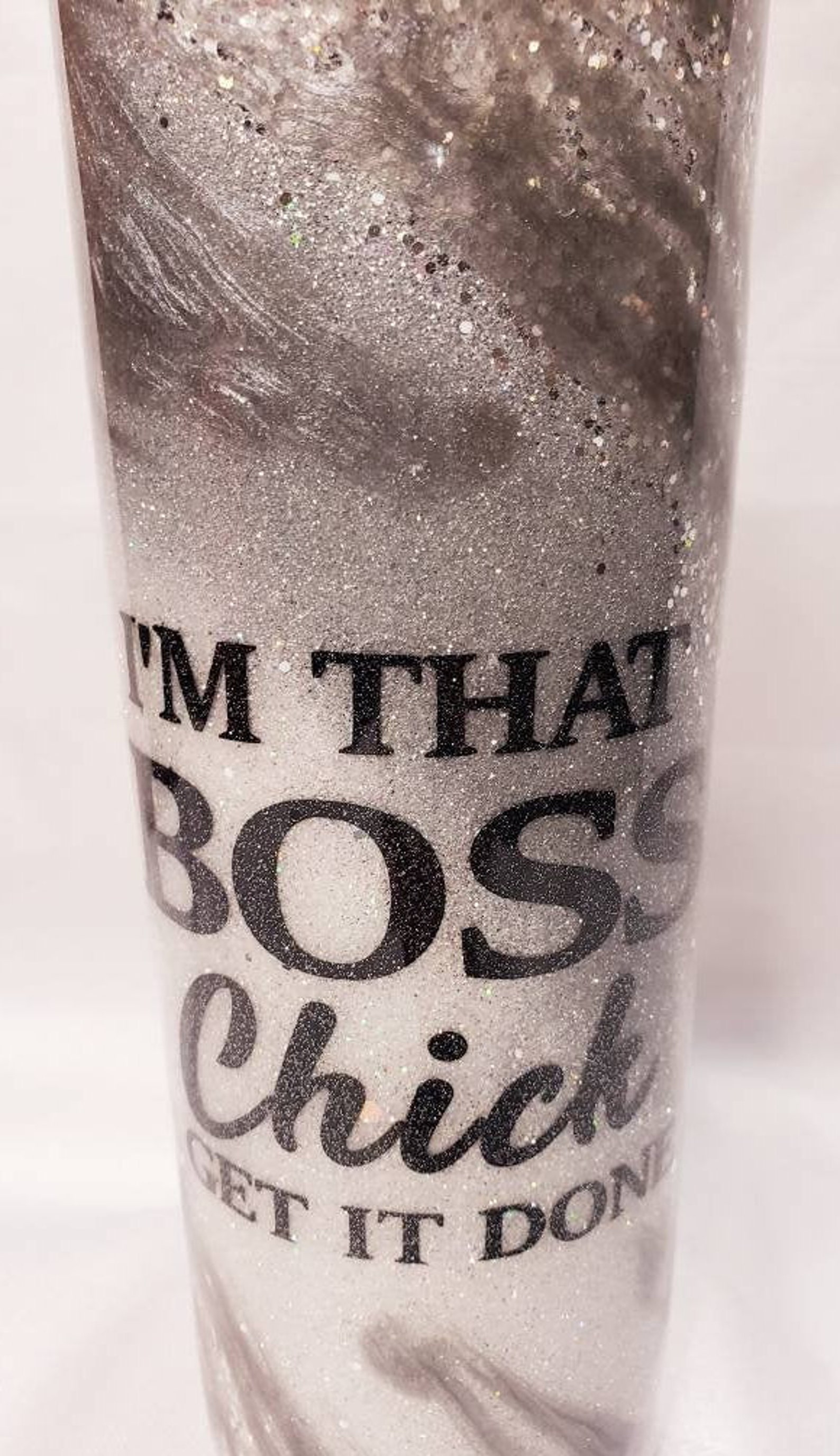 Customized Glitter Tumblers Silver Glitter Tumbler Glittered Etsy