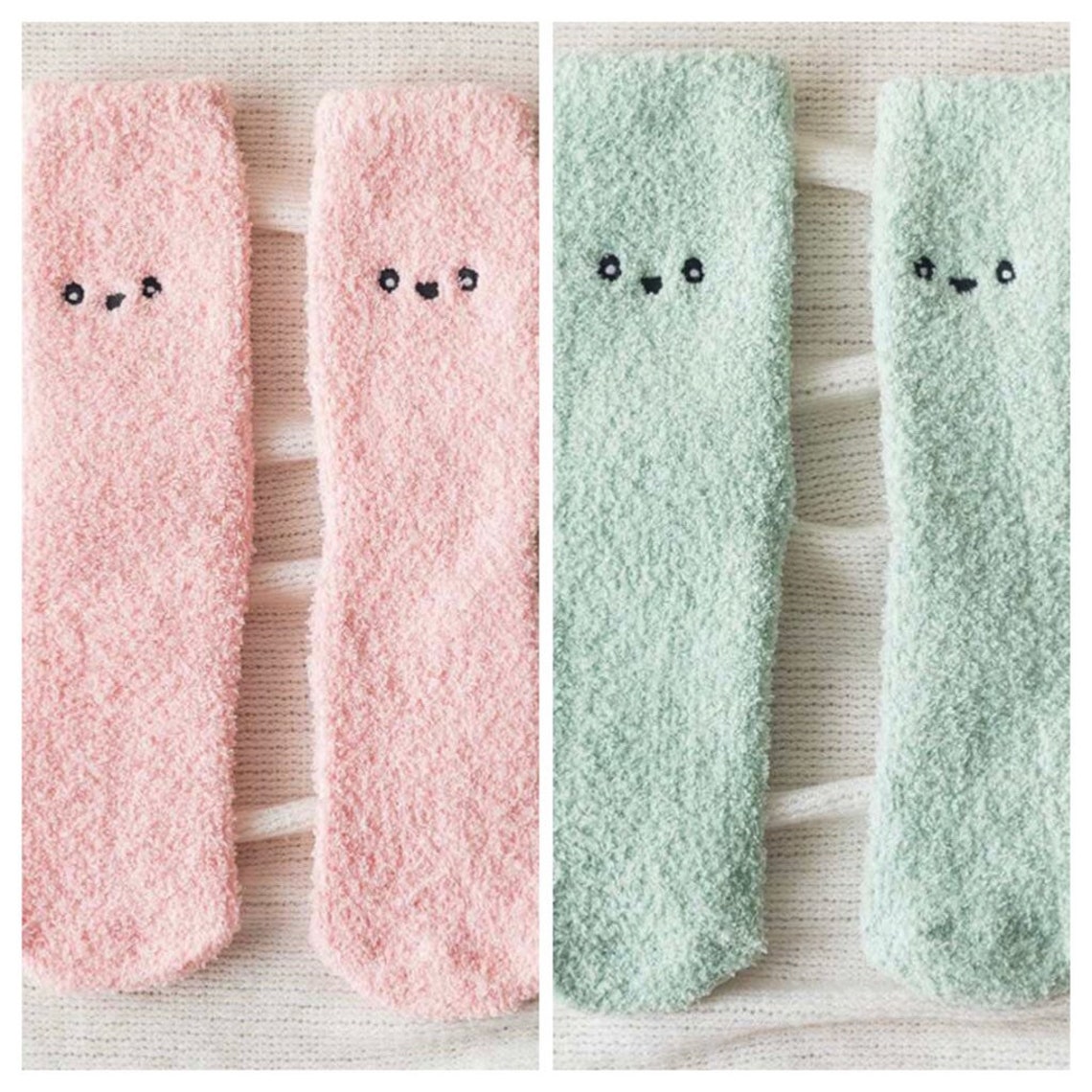 Cute Aesthetic Animal Fuzzy Socks | Etsy