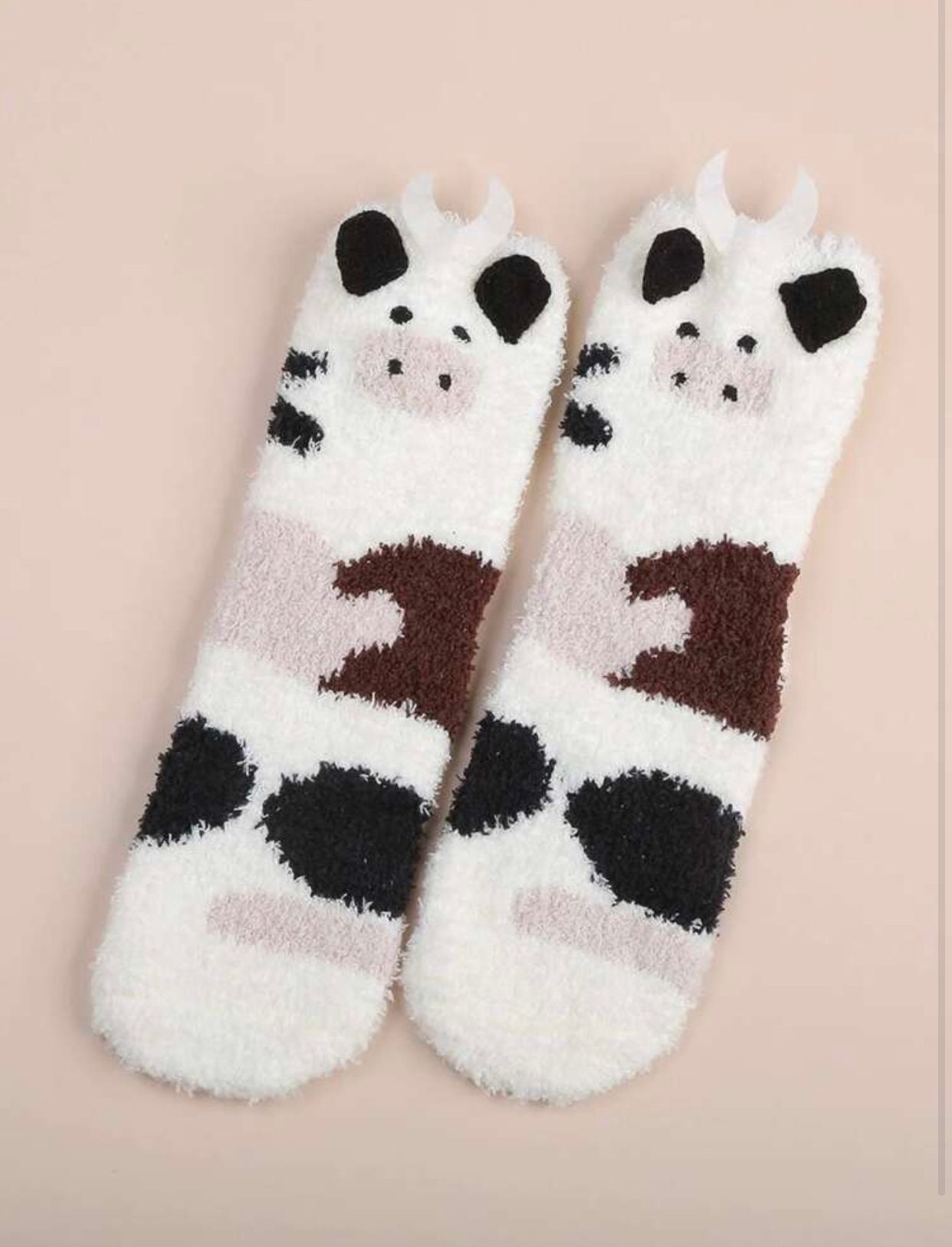 Cute Aesthetic Animal Fuzzy Socks | Etsy