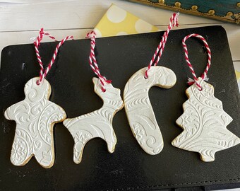 Christmas Tree Decor, Christmas Ornament, Rustic Christmas Decorations, Clay Diffuser, Farmhouse Decor, Christmas Diffuser