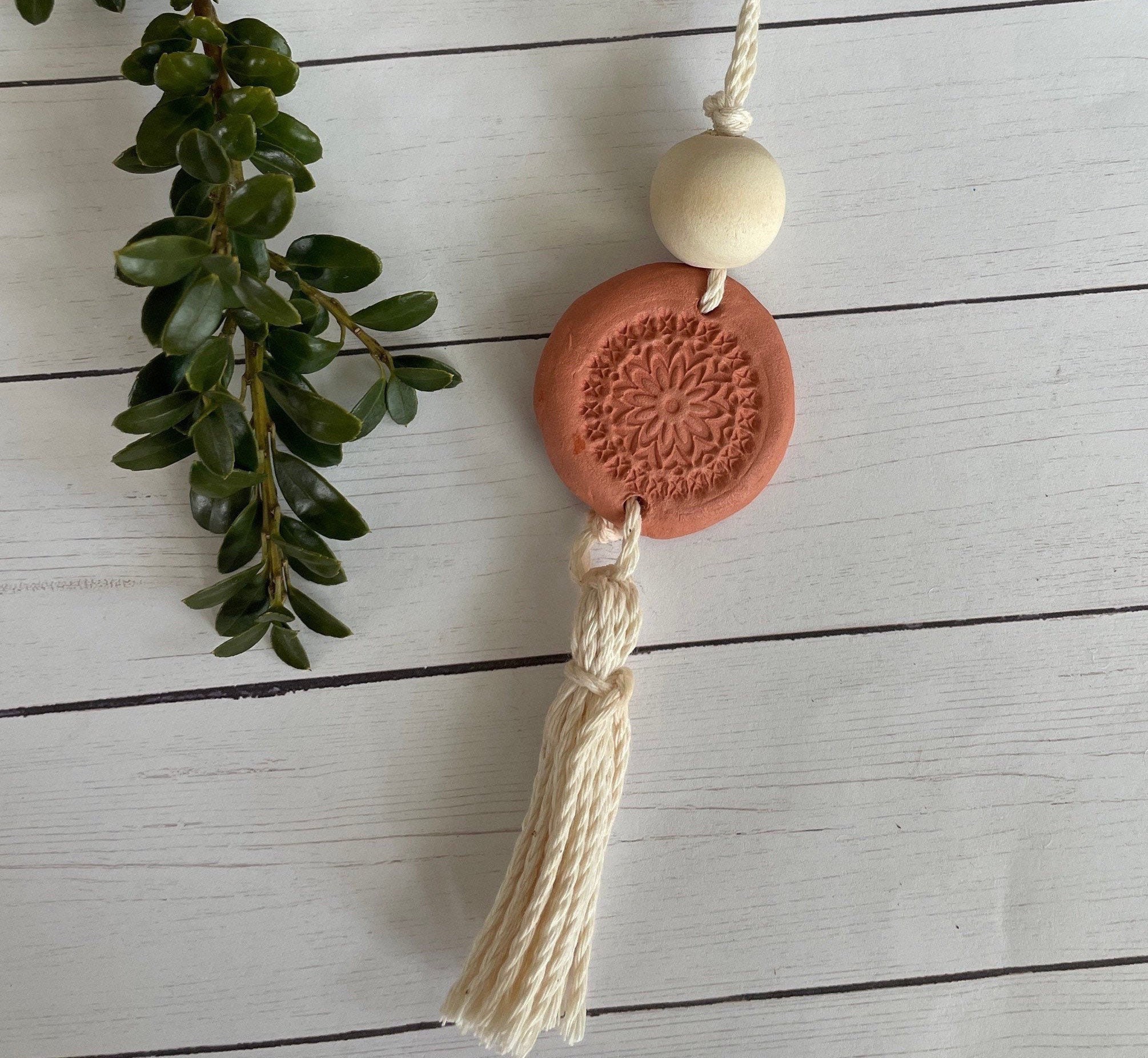 Clay Aroma Diffuser | Aroma Pendant | Diffuser for essential oils |  Aromatherapy diffuser Car essential oil diffuser | Aromatherapy Necklace