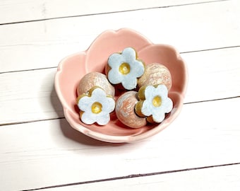Clay Diffuser, Essential Oil Diffuser Stones, Flower Diffuser, Coworker Gift, Desk Accessories for Women, Home Fragrance, Housewarming Gift