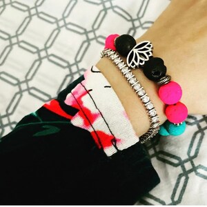 Lava Bead Bracelet, Diffuser Bracelet, Aromatherapy Gift, Essential Oil Diffuser, Lava Stone Bracelet for Women, Essential Oil Accessories