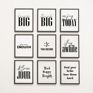 Inspirational Quotes, Positive Quotes Gift, Inspiring Wall Art ...