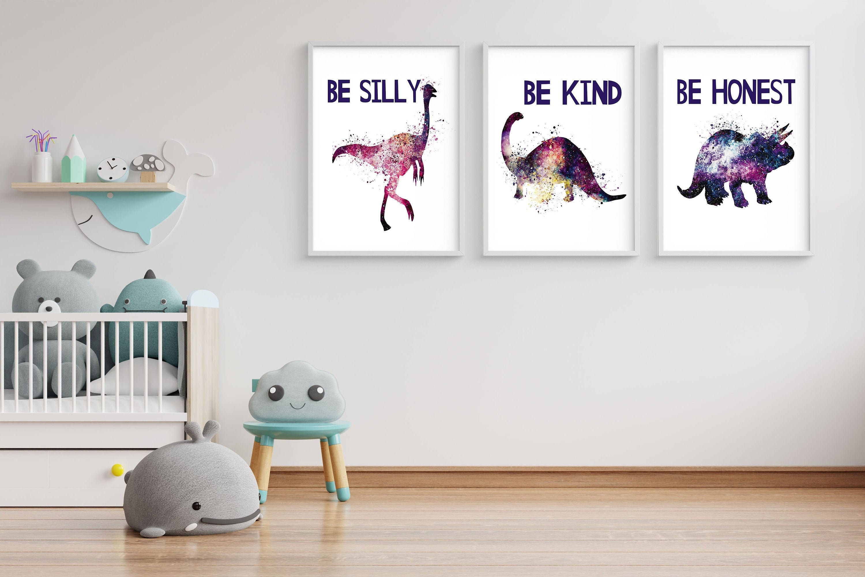 Set of 3 Nursery Quotes Printable Wall Art Nursery Animal Decor ...