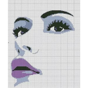 More than 100 CROSS STITCH SEWING patterns, Black and white and a touch of color. Digital print, Easy to do
