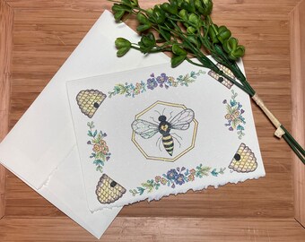 Honey Bee Birthday/Friendship/Thinking of You/Get Well/Blessings/All Occasion Blank Greeting Card