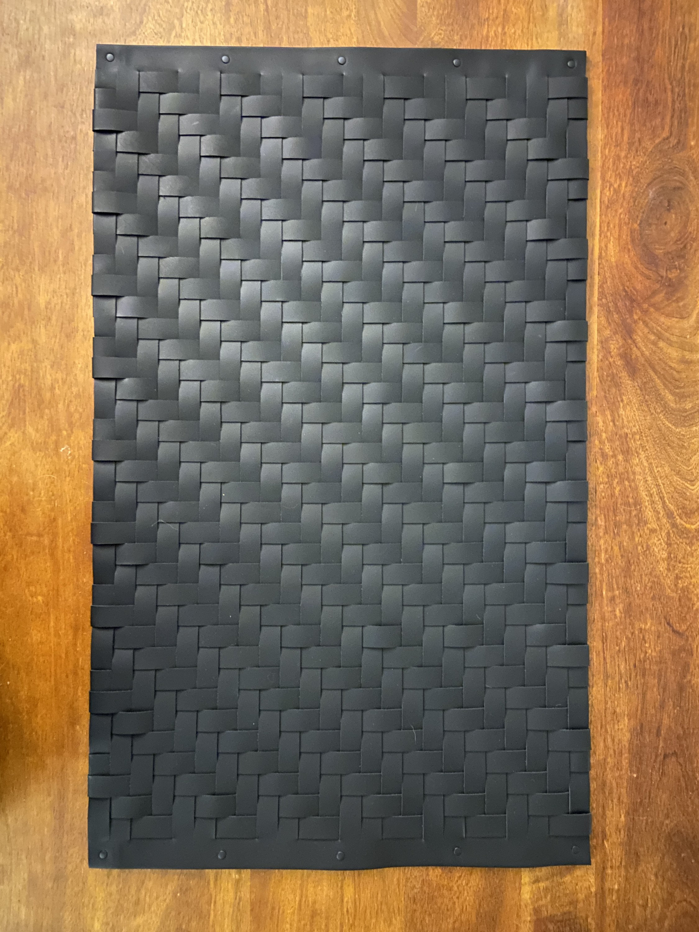 Woven Leather Rug Etsy