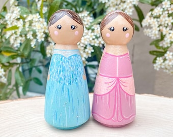 Make Me A Princess Peg Doll | Princess Peg Doll | Princess | Superhero | Christmas Present | Birthday Present | Hand Painted | Toy | Gift