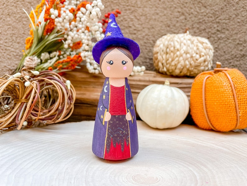 Volledige Halloween-stadspoppenset | Individueel of set | Halloweenstad | Halloween | Halloween uit de jaren 90 | Handgeschilderd marnie 2