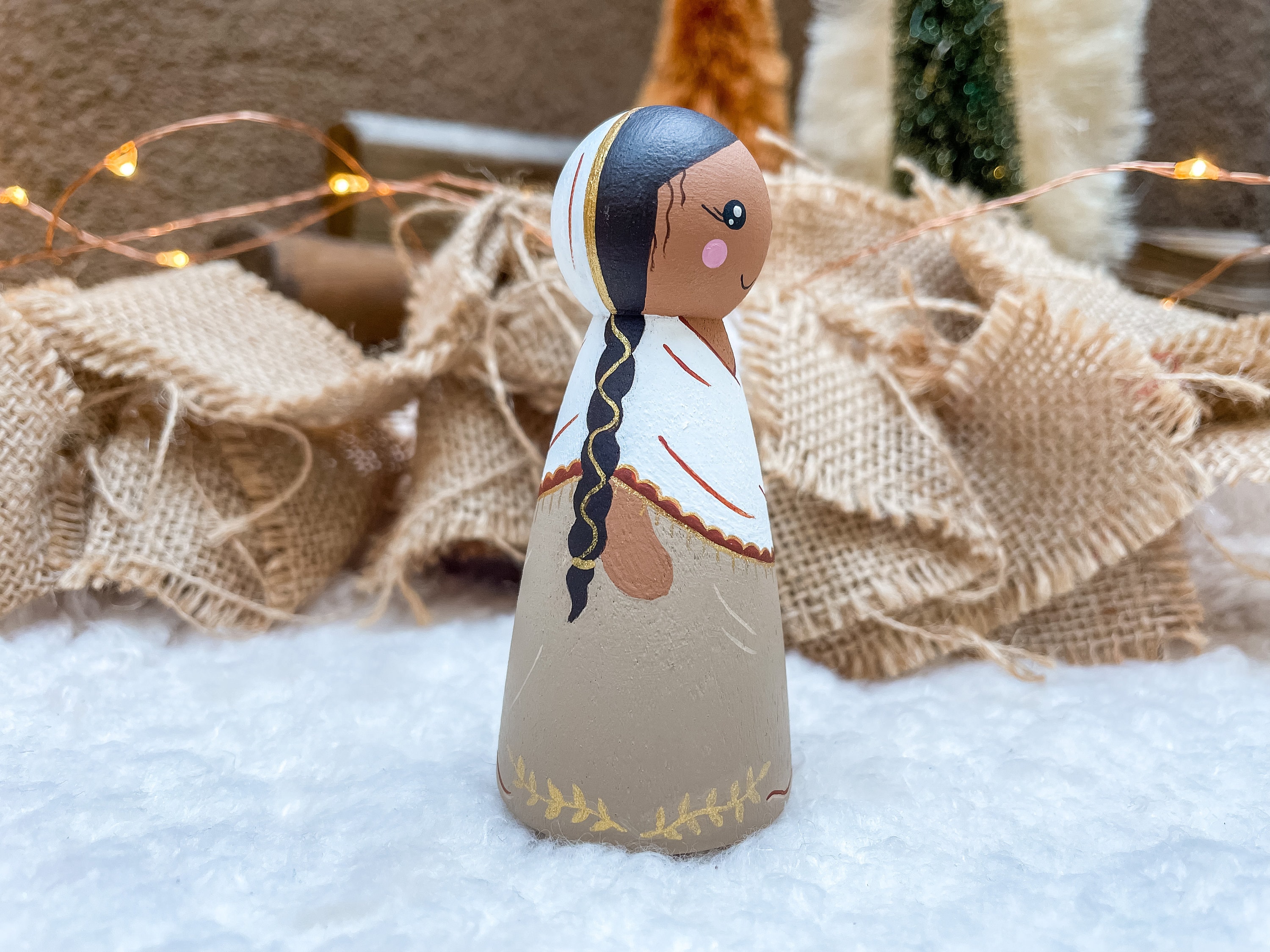 Nativity Peg Doll Set | 13 Piece | Hand Painted | Christmas Decorations ...