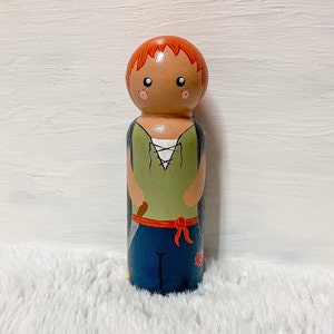 Pirate Peg Doll | Pirate | Pirate Toy | Christmas Gift | Birthday Gift | Wooden Toy | Wooden Decor | Wooden Gift | Hand Painted