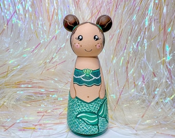 Muñecas de sirena / Sirena / Mágicas / Regalos de sirena / Decoración de sirena / Regalos de Navidad / Regalos de cumpleaños / Pintadas a mano / Coloridas / Juguetes