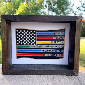 Wyświetlacz lalki perforowanej Shadow Box *PERSONALIZOWANE tło* | Możliwość personalizacji | Spersonalizowane | Wyświetlacz Shadow Box | Ręcznie wykonane | Prezent świąteczny