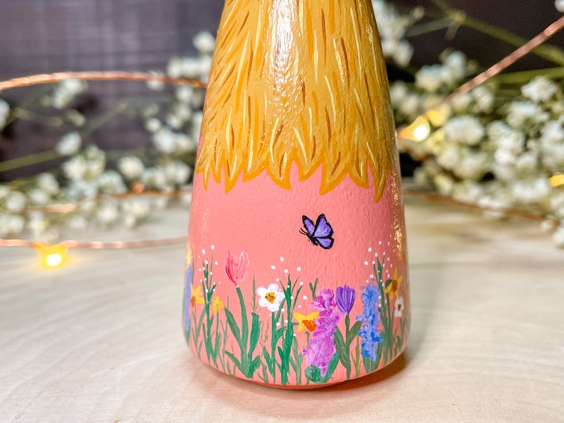Spring Flower Peg Doll | Spring Flower | Spring | Hand Painted | Wooden Toy | Hand Painted Toy | Wooden Decor | Hand Painted Decor | Gift image 3