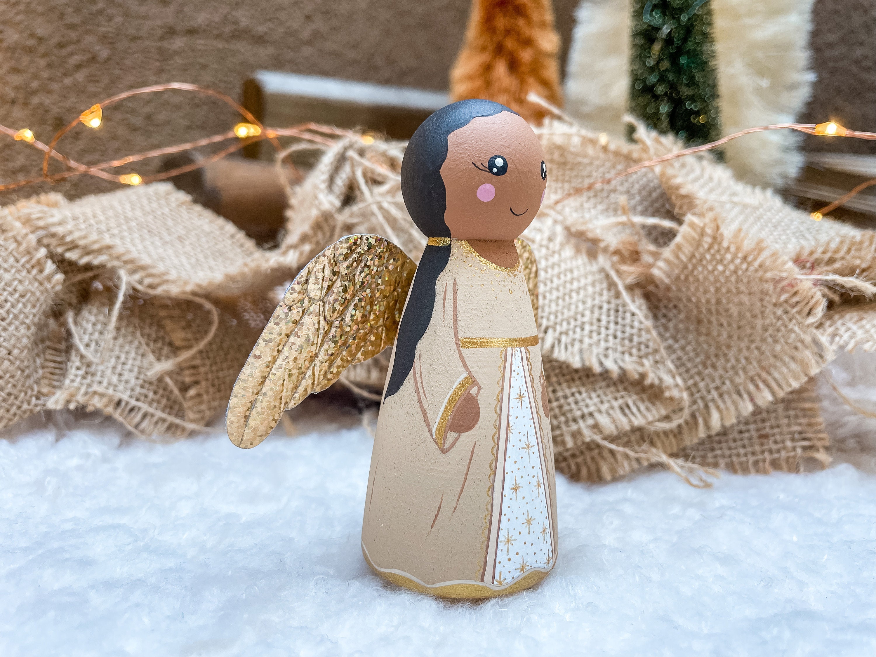 Nativity Peg Doll Set | 13 Piece | Hand Painted | Christmas Decorations ...