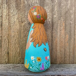 Spring Flower Peg Doll | Spring Flower | Spring | Hand Painted | Wooden Toy | Hand Painted Toy | Wooden Decor | Hand Painted Decor | Gift image 9