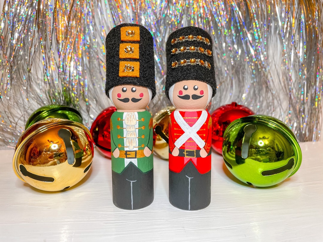 Nutcracker Peg Dolls Christmas Nutcracker Christmas Gift Christmas