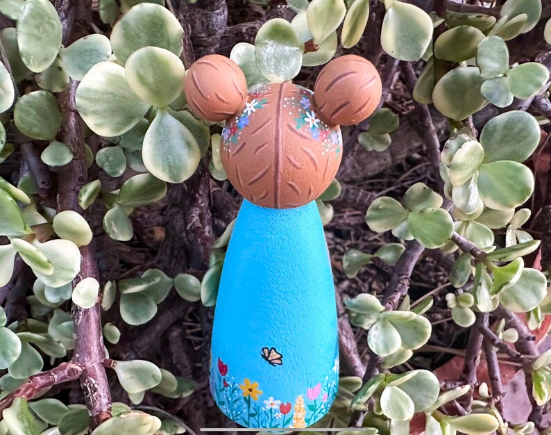 Spring Flower Peg Doll | Spring Flower | Spring | Hand Painted | Wooden Toy | Hand Painted Toy | Wooden Decor | Hand Painted Decor | Gift image 8