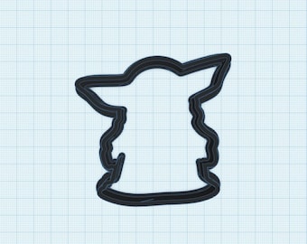 Star Wars Mandalorian Baby Yoda Cookie Cutter | Fondant Cutter | Clay Cutter | 3D Printed