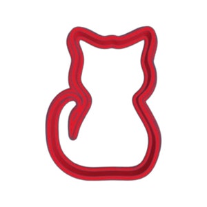 Sitting Cat Cookie Cutter | Fondant Cutter | Clay Cutter | Perfect For A Cat Lover | 3D Printed
