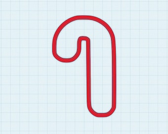 Candy Cane Cookie Cutter - Christmas Cookie Cutter