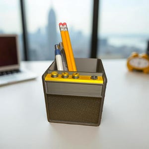 Amp Pen Holder | Desk Organizer | Guitar Pen Holder | Musician Pen Holder | Guitar Desk Art | Guitar Amp Organizer