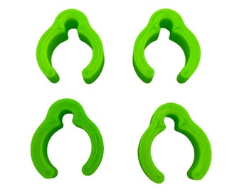 Groene Minelab Equinox 600/800 metaaldetectorspoel kabelclips - set van 4"