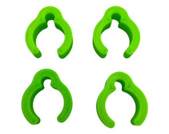 Green Minelab Equinox 600/800 Metal Detector Coil Cable Clips- Set of 4