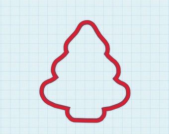 Christmas Tree Cookie Cutter | Fondant Cutter | Clay Cutter | Xmas | Winter | 3D Printed