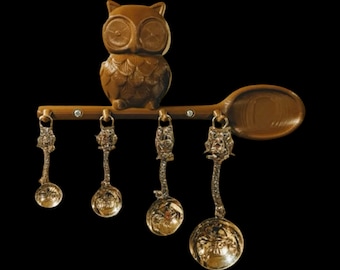 Owl Spoon Holder | Kitchen Decor | Home Decor | Key Holder | Wall Mounted Spoon Holder | Available in any color