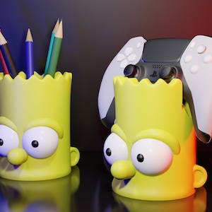 Bart Simpson Pencil Holder or Controller Stand You Choose Desk ...