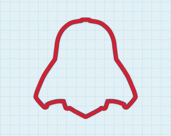 Star Wars Darth Vader Head Cookie Cutter | Fondant Cutter | Clay Cutter | Character | Sci Fi | 3D Printed