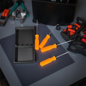 Mini Pick Set Holder - 3D Printed Tool Organizer, Pick Set Case for Pittsburgh 4pc, Mechanic Tool Holder, Small Tool Storage