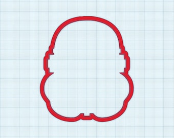 Star Wars Storm Trooper Head Cookie Cutter | Fondant Cutter | Clay Cutter | Character | Sci Fi | 3D Printed