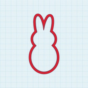 Tagliabiscotti a forma di coniglietto Peep