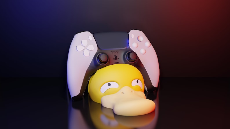 Psyduck Controller Stand | Controller Holder | Phone Holder | Game Room ...