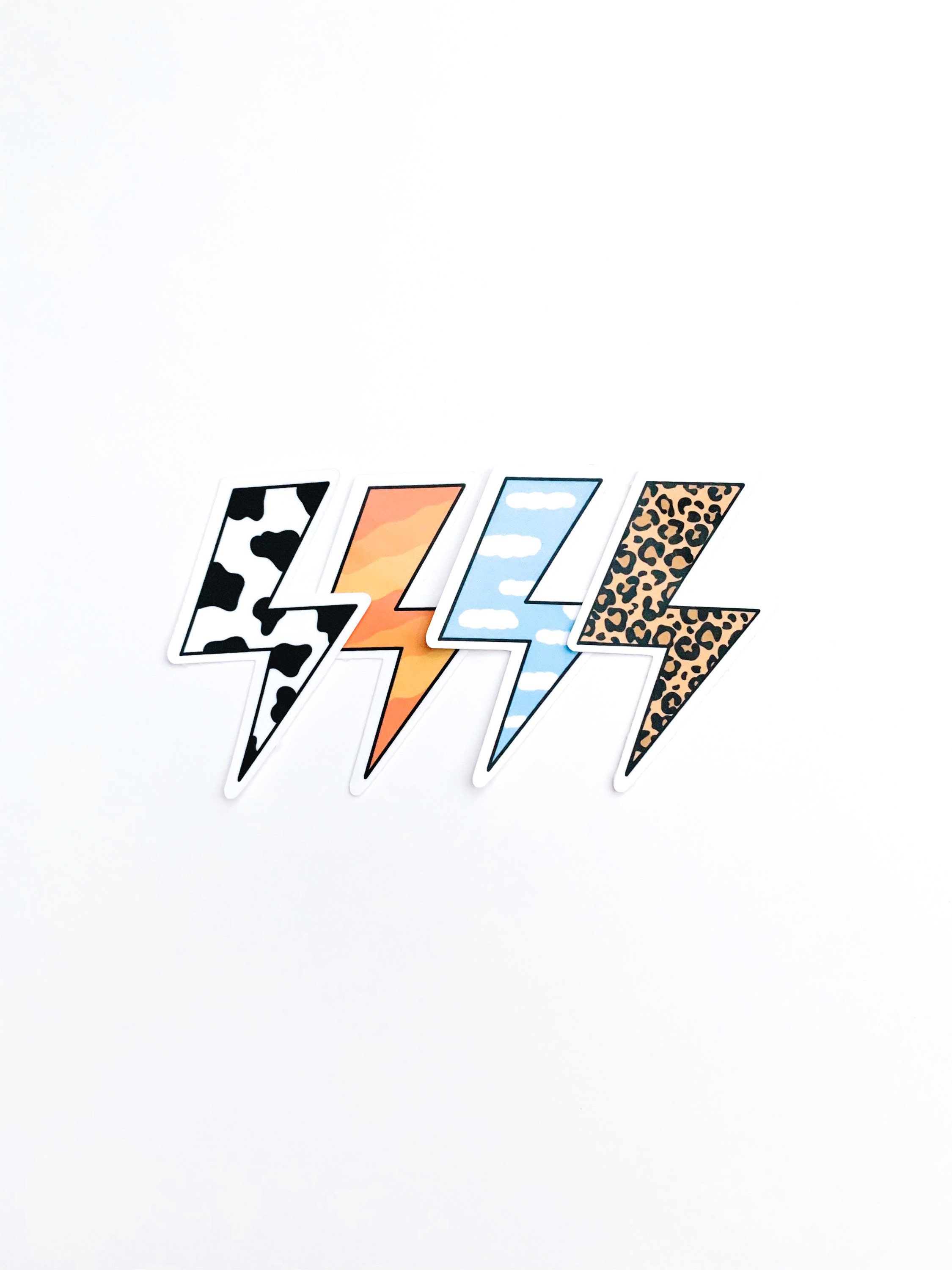 Lighting Bolt Die Cut Sticker Weather Resistant Paper & Party Supplies