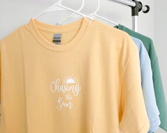 Chasing The Sun Tee || T-shirt || Shirt || Short Sleeve