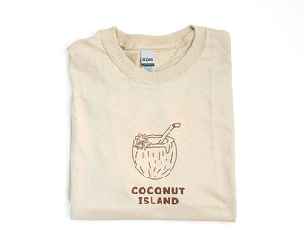 Coconut Island Tee || T-shirt || Shirt || Short Sleeve