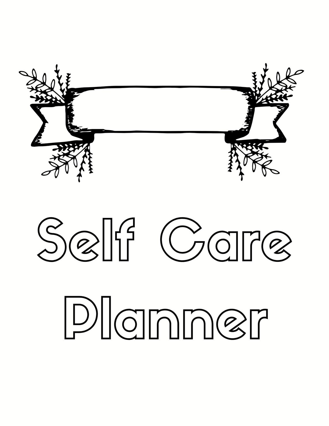 Self care planner printable etsy