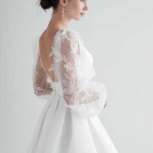 Rosemary Dress, Short wedding dress, Elopement dress, Reception dress