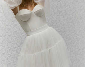 Sue Corset, Wedding Corset, Custom Bridal Top, Bridal separates top