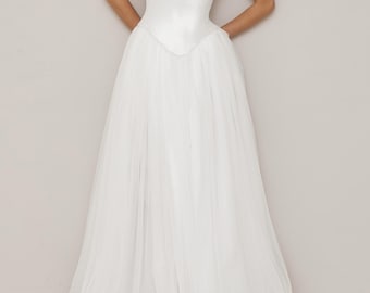 Wedding Long Tulle Skirt, Bridal Separates, Stephanie Skirt