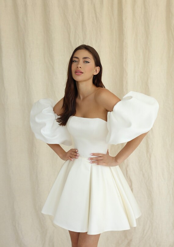 Bslissey Women's Summer Long Dress Short Puff Sleeve Tiered Ruffle Button A-line Dress Ladies Casual Tie Up Belt Flowy Beach Party Vacation Streetwear
