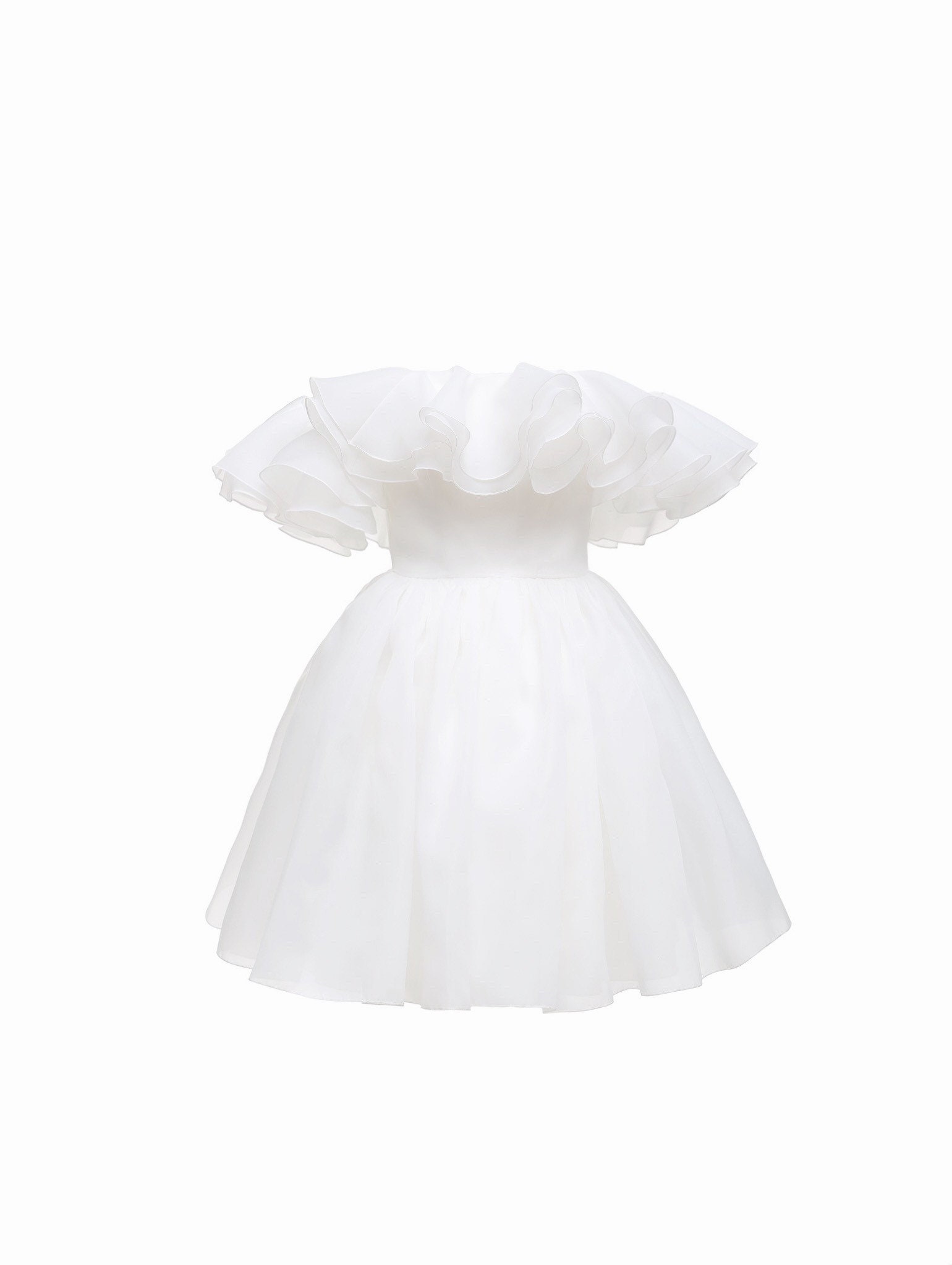 Brenda Dress Short Wedding Organza Dress Rehearsal Dinner - Etsy UK