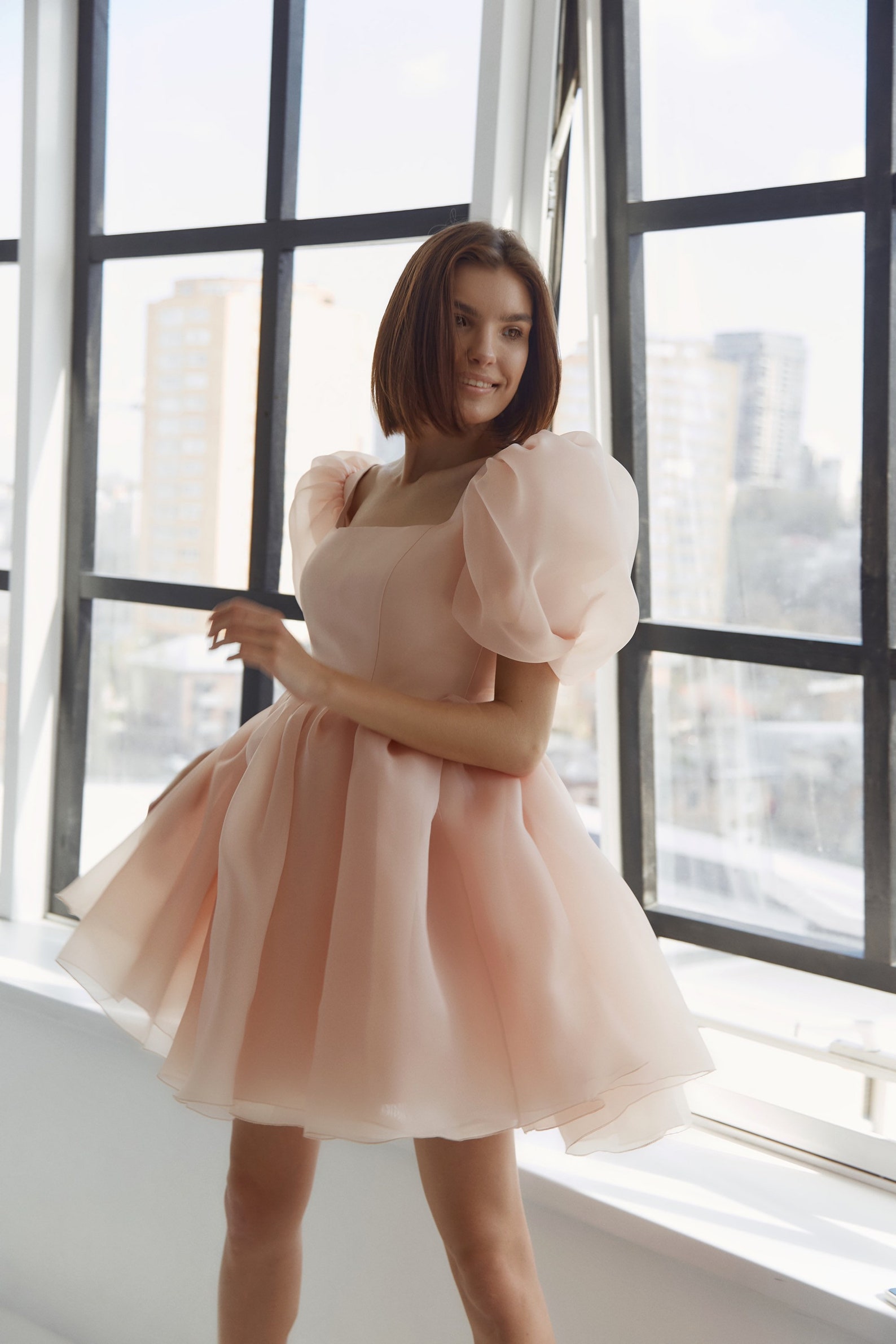 Organza puff dress puff dress puffy dress fluffy dress Etsy