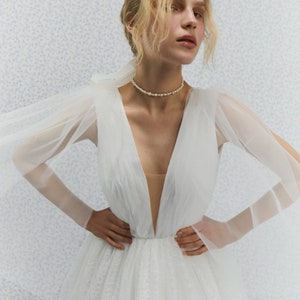 Wendy Dress, Short wedding dress, Rehearsal Dinner dress, Elopement wedding dress, Bridal Shower dress