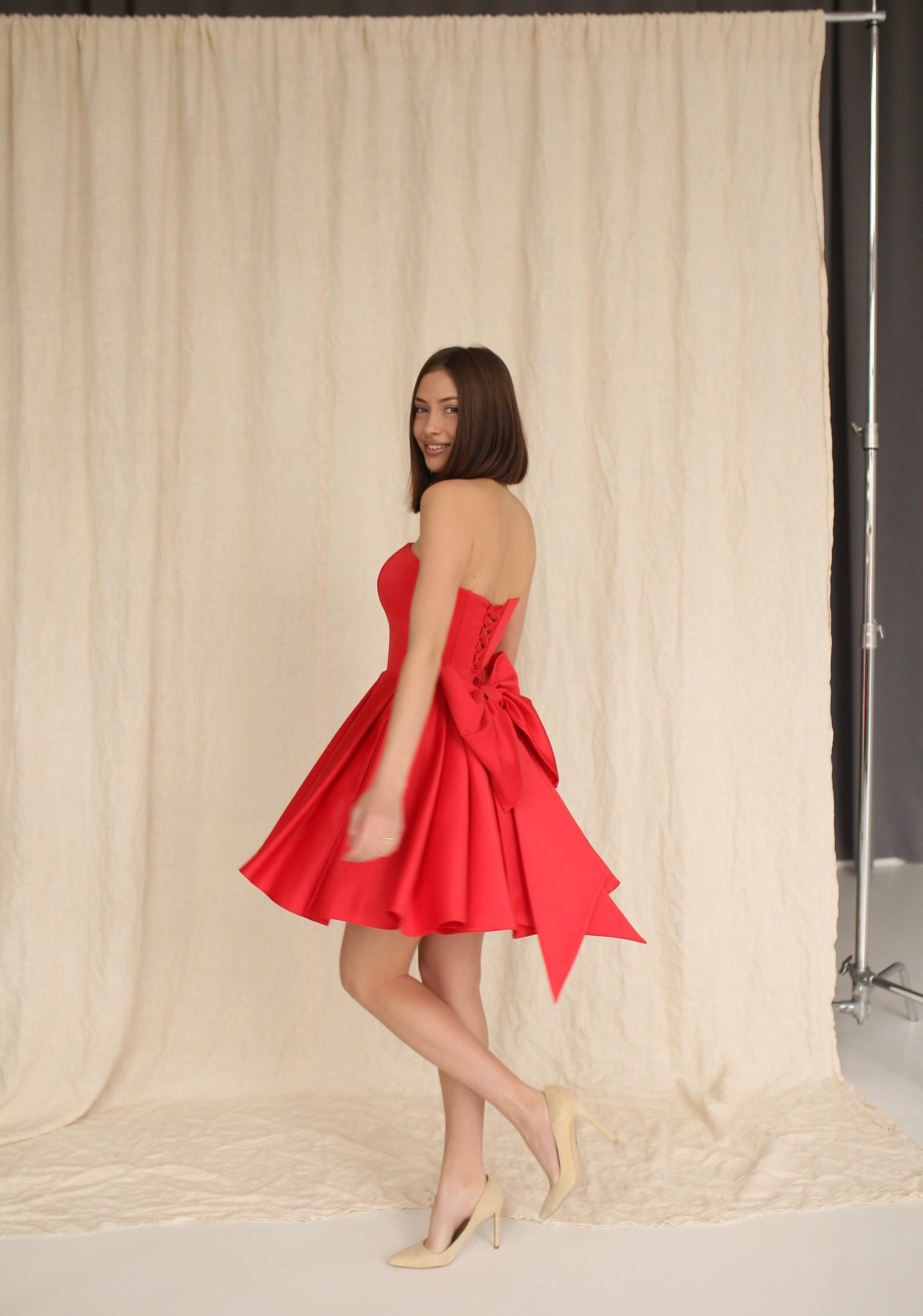 ruched strapless dress Strapless Sheer Boned Waistline Ruched Hip Dress